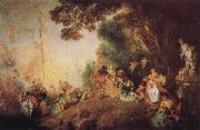 Jean-Antoine Watteau Pilgrimage to Cythera china oil painting artist